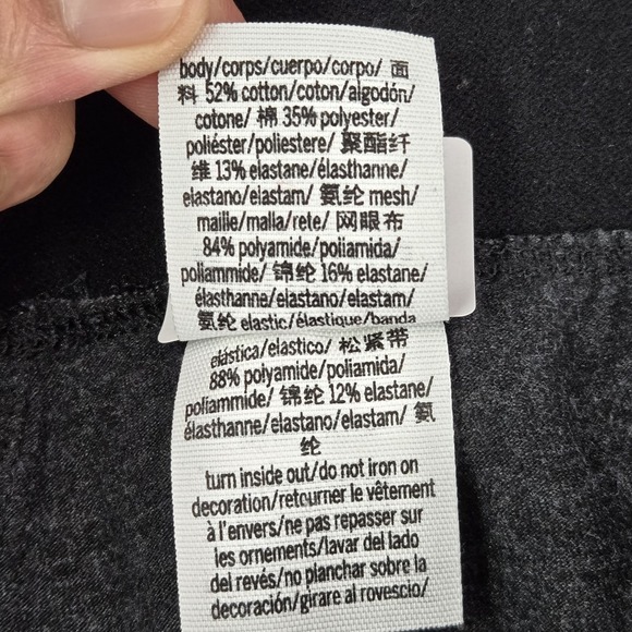 Victoria's Secret PINK Women Legging M Charcoal NATION Activewear Logo 25" - Picture 3 of 10